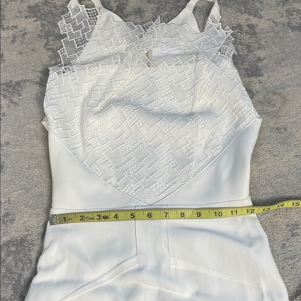 NWT Roland Mouret Mirah Gown Geometric Lace Stretch Double Crepe Wedding US 4 - Picture 10 of 16